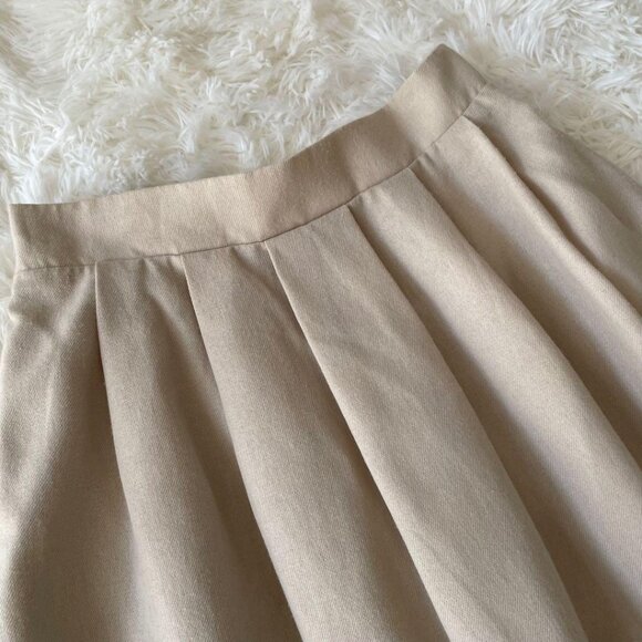 Cology Long Flare A-line Skirt Cream - Picture 2 of 4